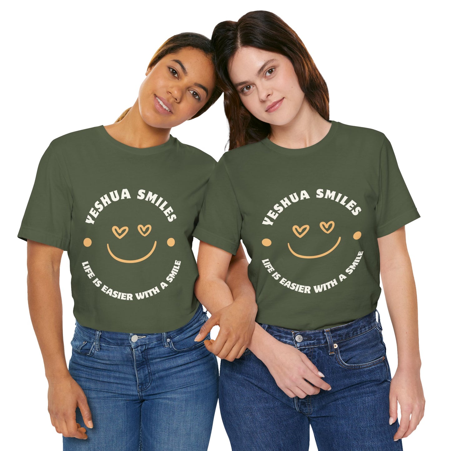 Yeshua Smiles Deluxe Tees