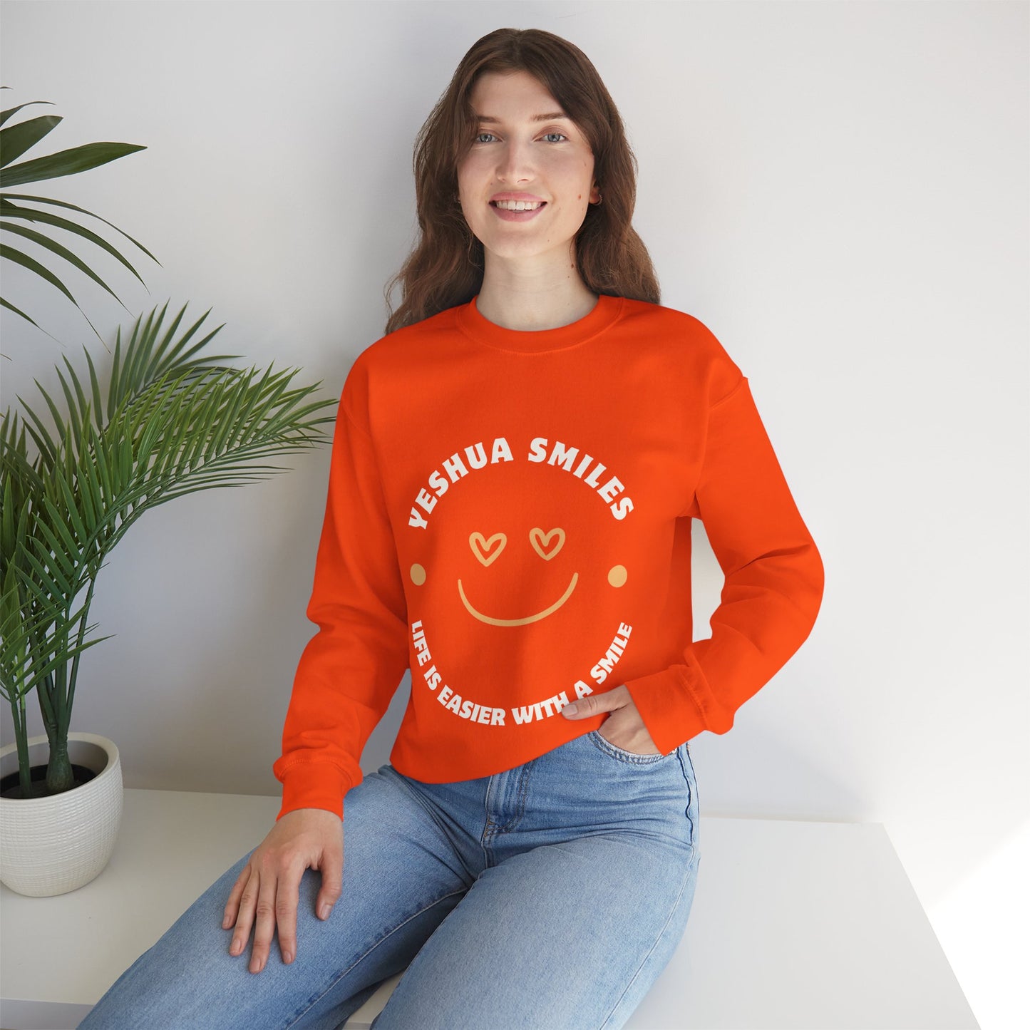 Yeshua Smiles Deluxe Sweatshirt
