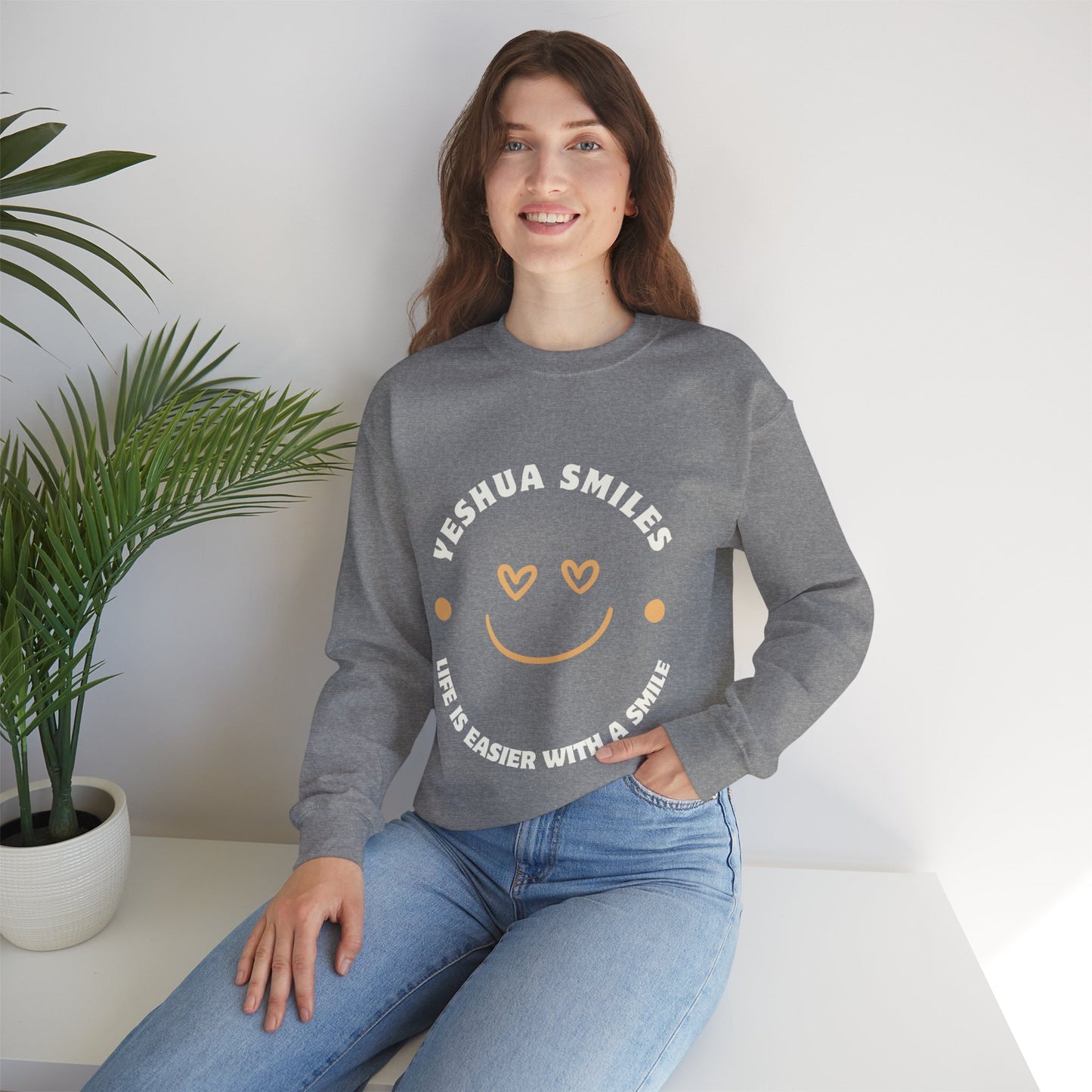 Yeshua Smiles Deluxe Sweatshirt