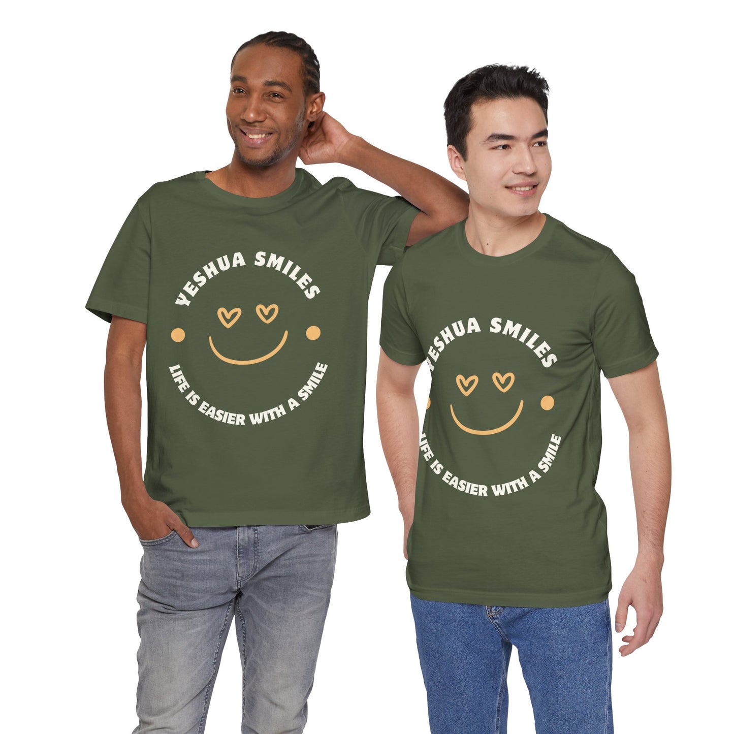 Yeshua Smiles Deluxe Tees