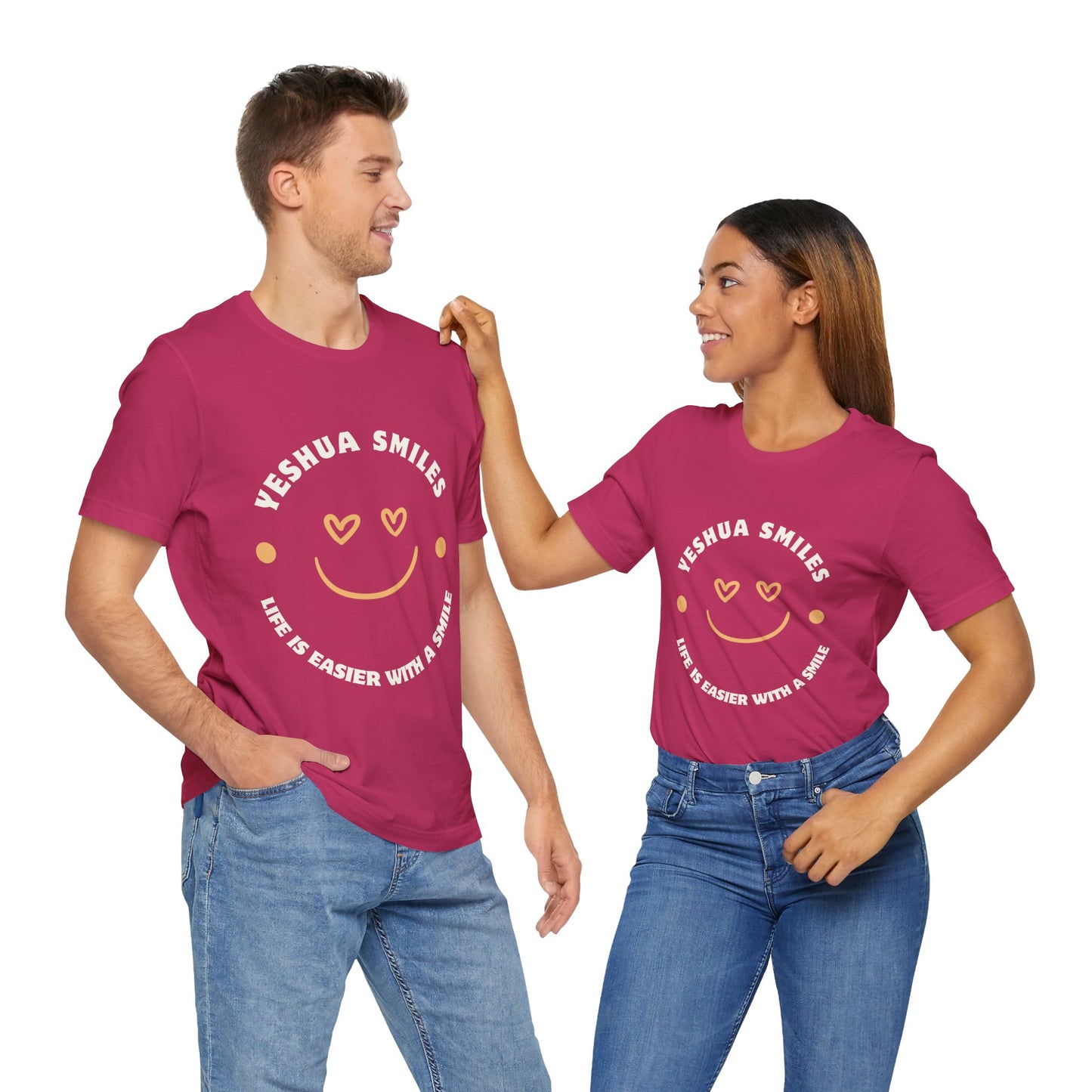 Yeshua Smiles Deluxe Tees
