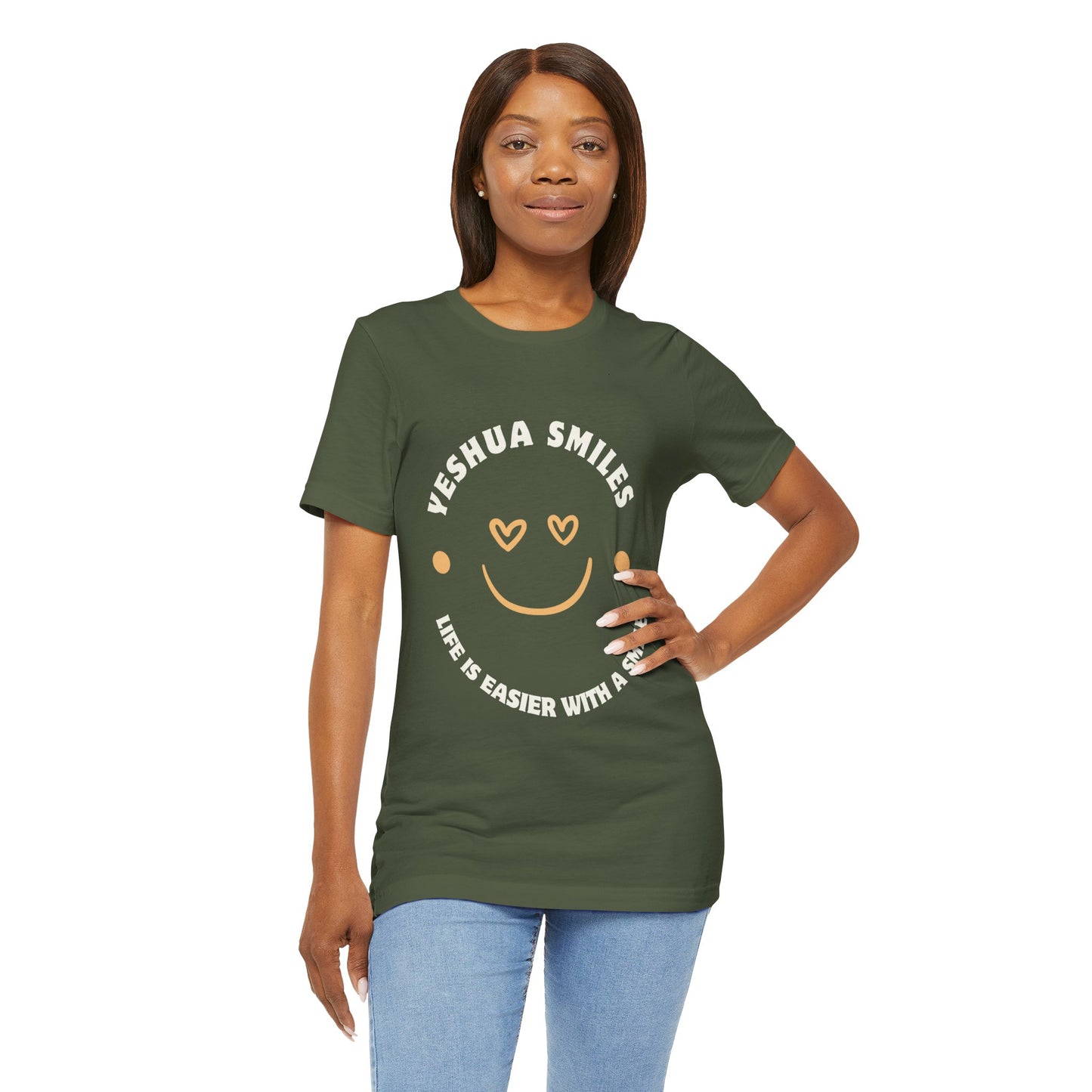 Yeshua Smiles Deluxe Tees